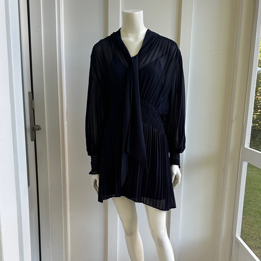 Banana Republic Dark Blue Long Sleeve Dress